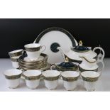 Royal Doulton ' Carlyle ' pattern tea set comprising teapot & cover, 8 teacups & saucers, 8 tea