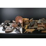 Collection of 19th century and onwards Flat Irons, Trivets and Scales