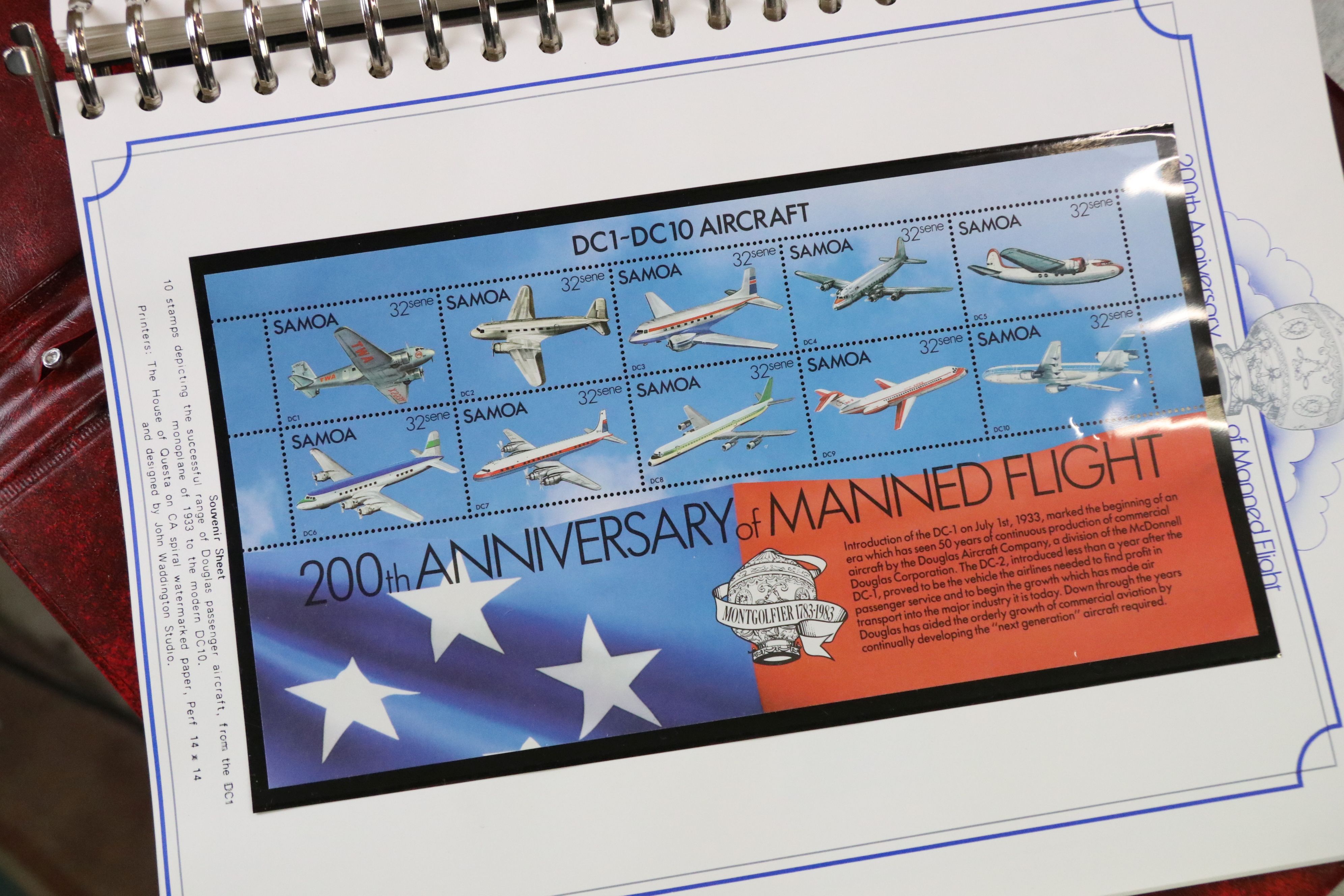 Collection of mostly Commonwealth stamps in binders, to include 200th Anniversary of Manned Flight - Image 10 of 15