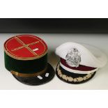 French Foreign Legion Kepi Hat (inner rim 18cm x 17cm) together with a Naval Captains Peak Hat, size