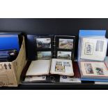 Group of mostly GB & Commonwealth FDCs & stamps in binders, to include 1999 Benham silk covers,