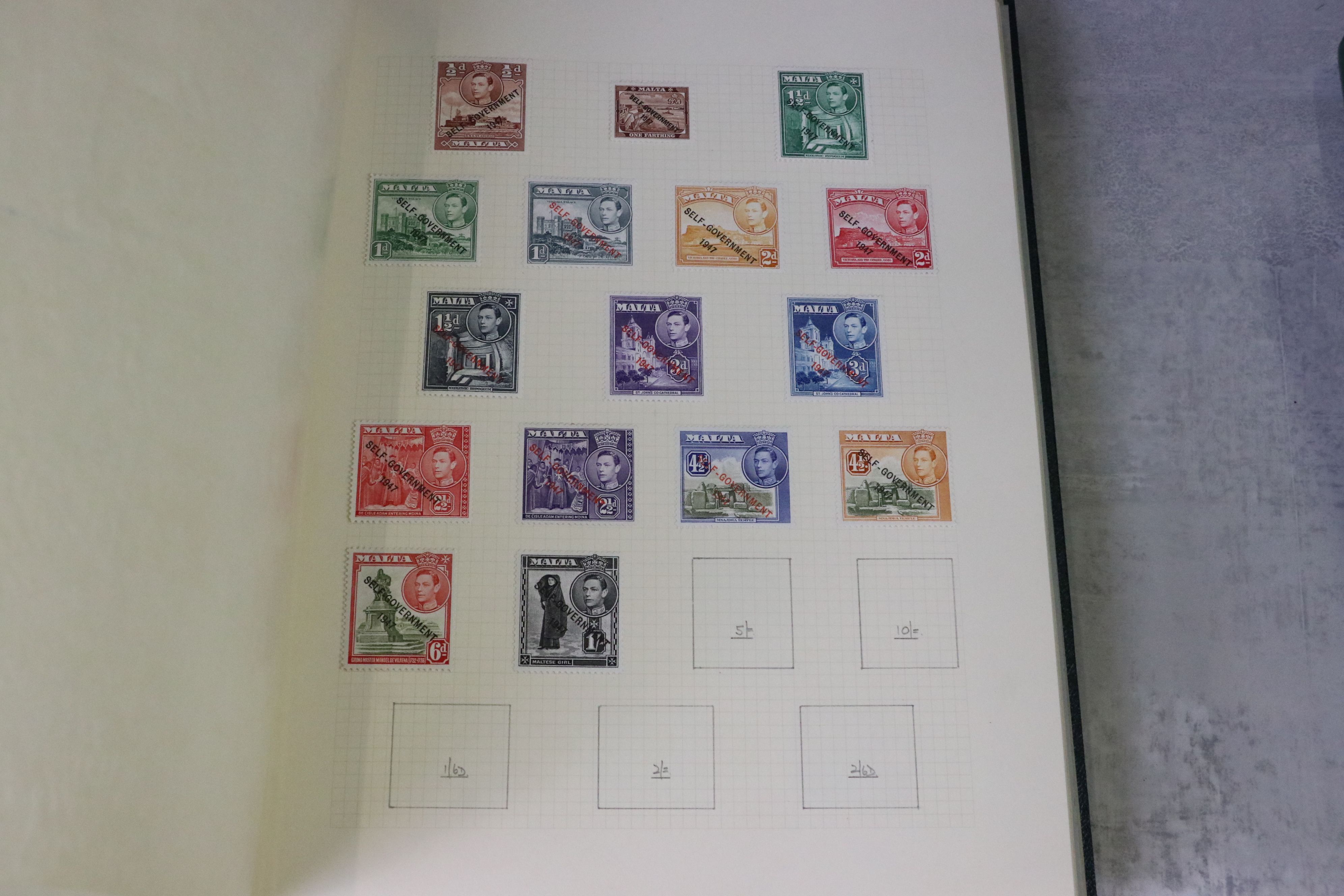 Collection of Commonwealth & GB stamps in six albums, to include 19th century Queen Victoria India - Image 10 of 12