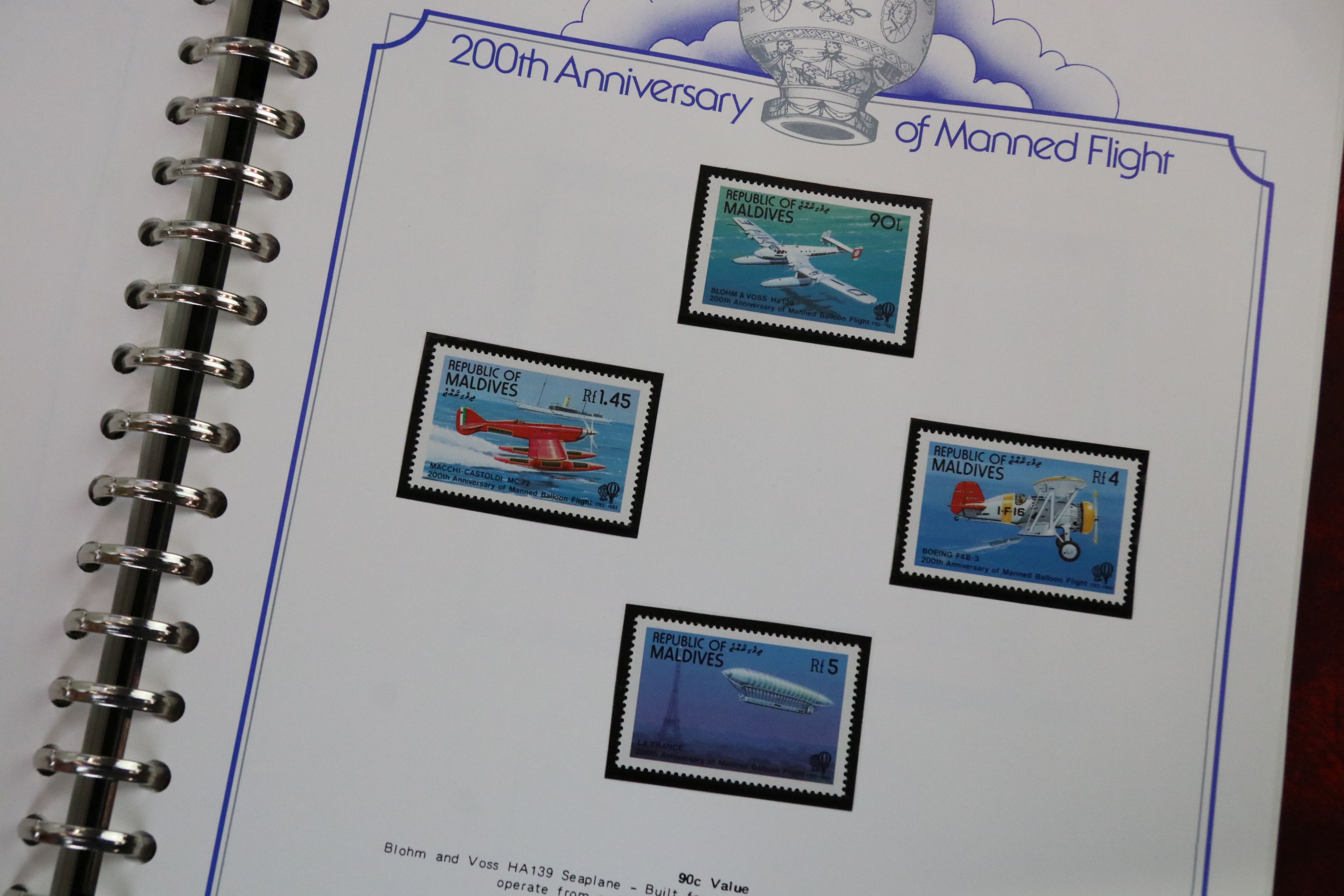 Collection of mostly Commonwealth stamps in binders, to include 200th Anniversary of Manned Flight - Image 13 of 15