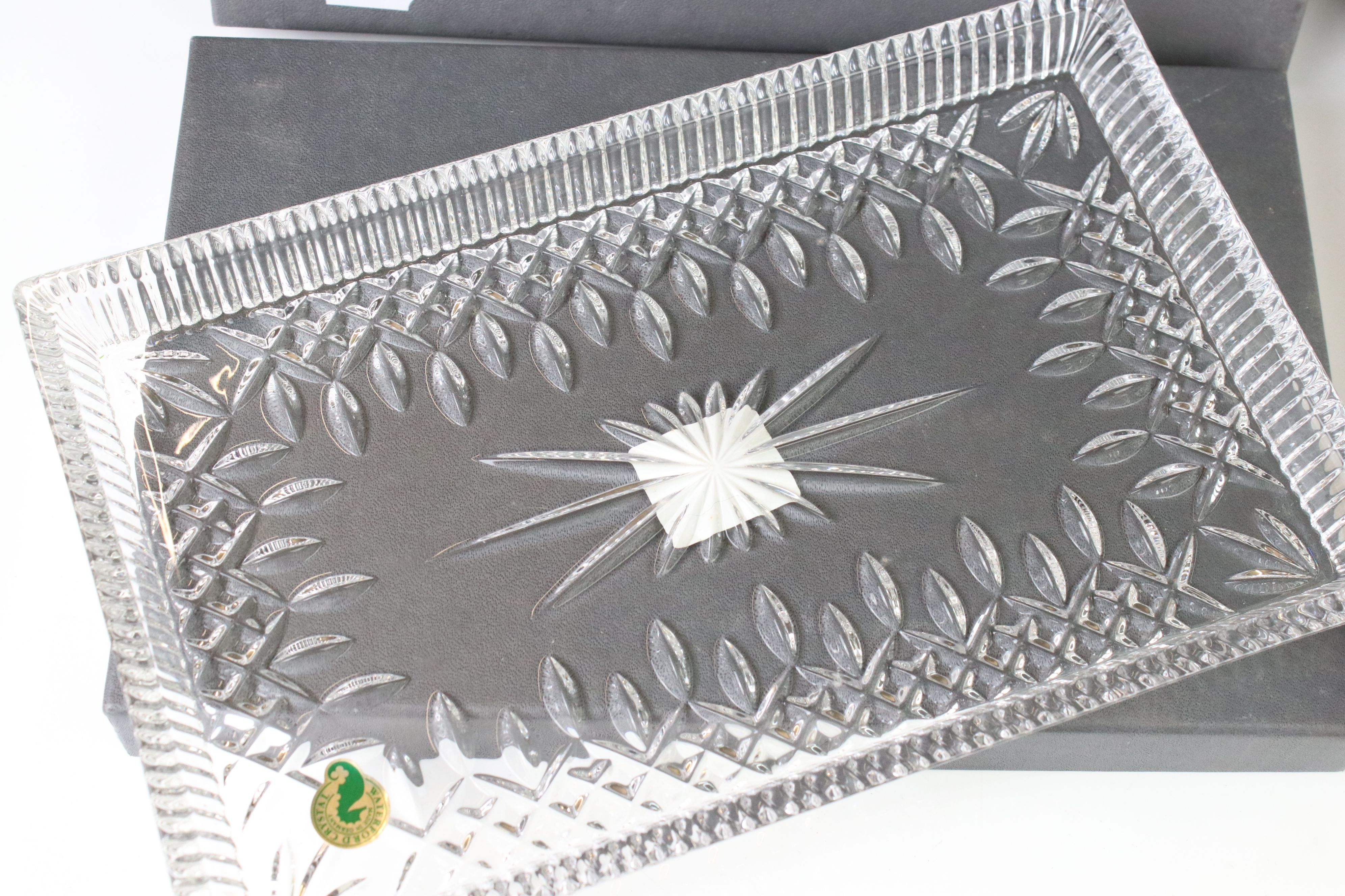 Waterford Crystal 2 piece salad serving set with moulded glass handles and silver plated bowls, - Image 3 of 6