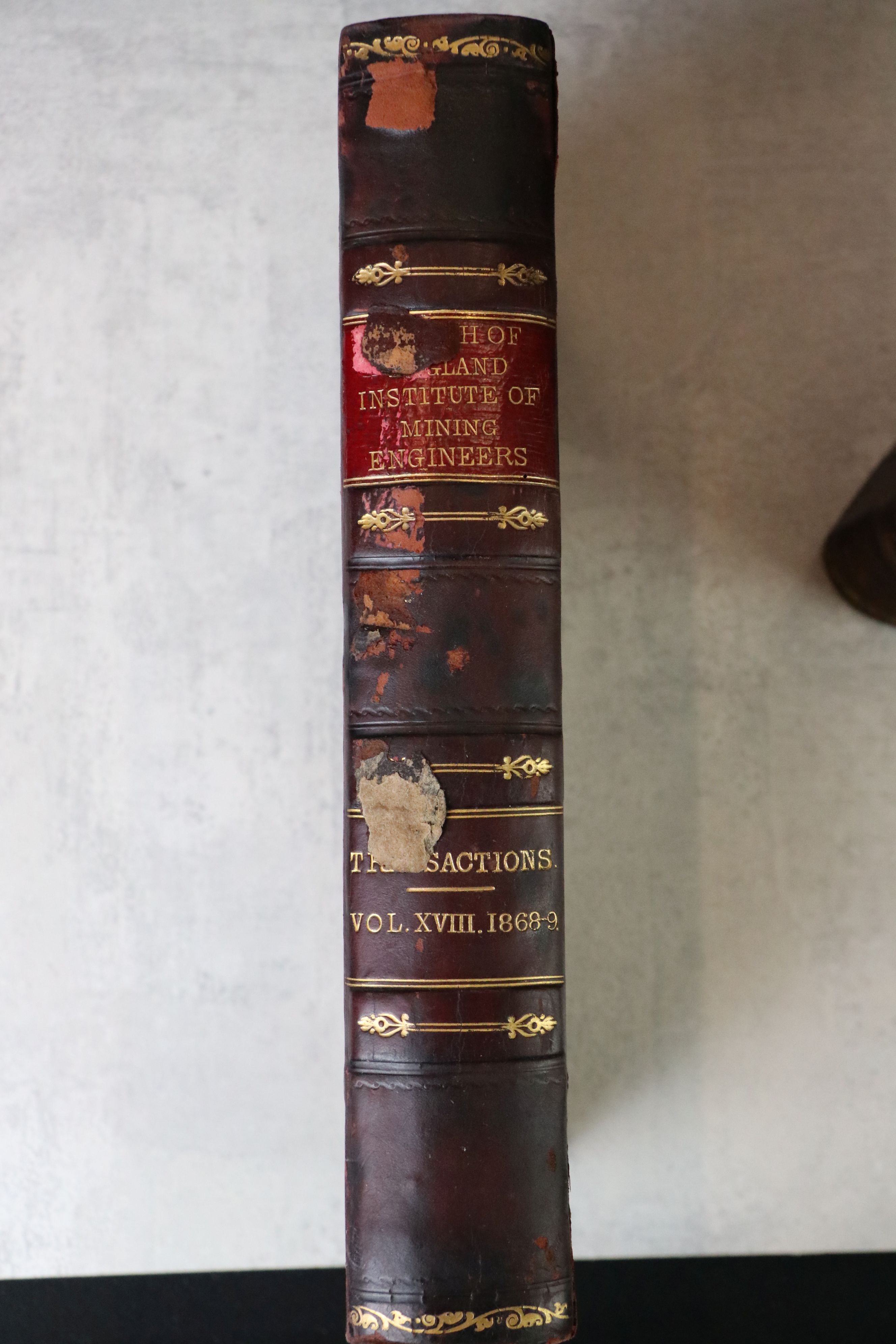 North Of England Institute Of Mining Engineers, three bound volumes of Transactions, vols. XVIII, - Image 2 of 6