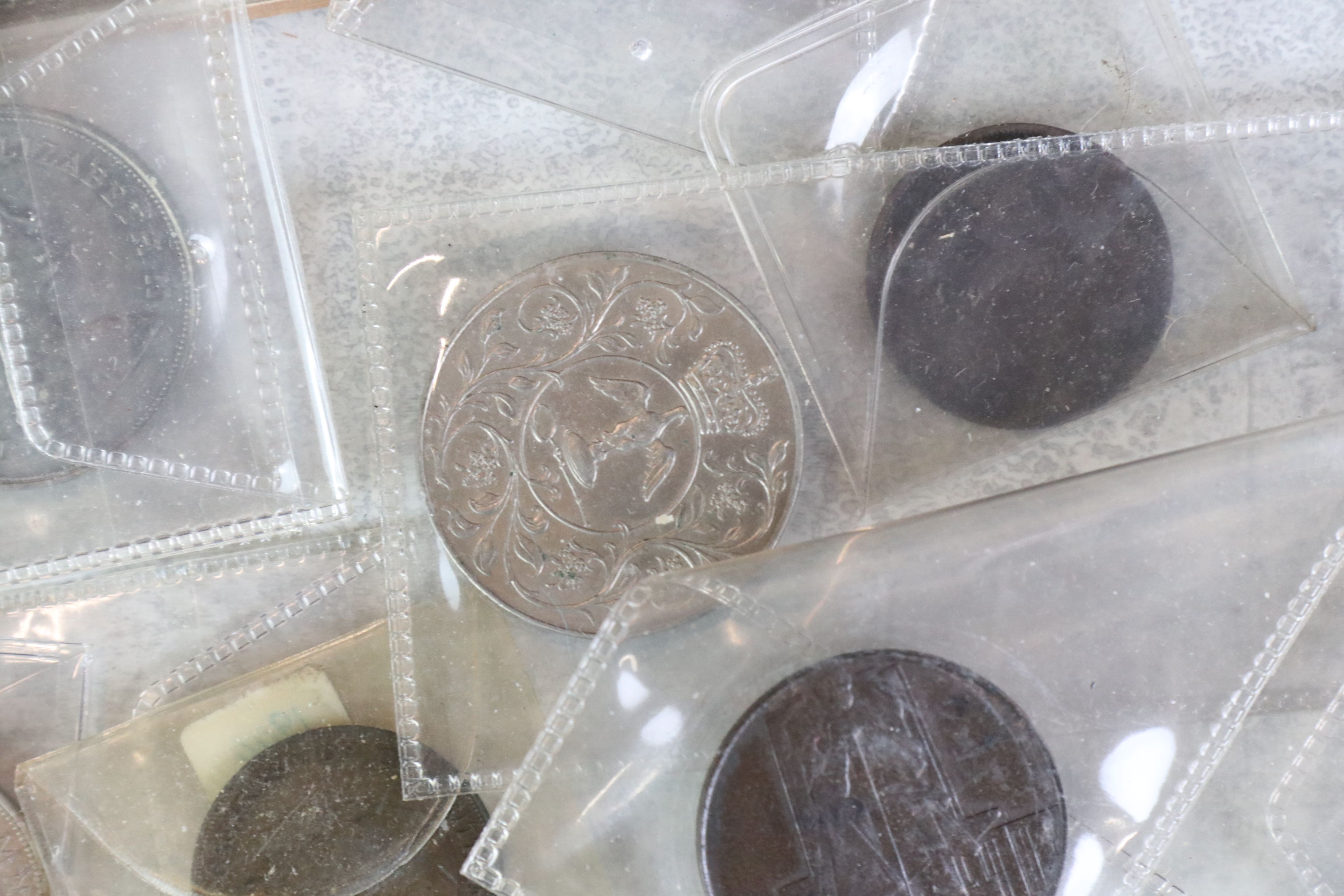 A collection of mainly British pre decimal coins to include silver examples. - Image 6 of 6