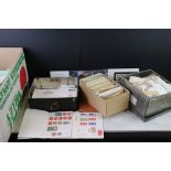 Large quantity of stamps, mostly GB & Commonwealth, loose and on franked envelopes, FDCs, books of