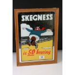 Vintage ' Skegness Is So Bracing ' advertising mirror