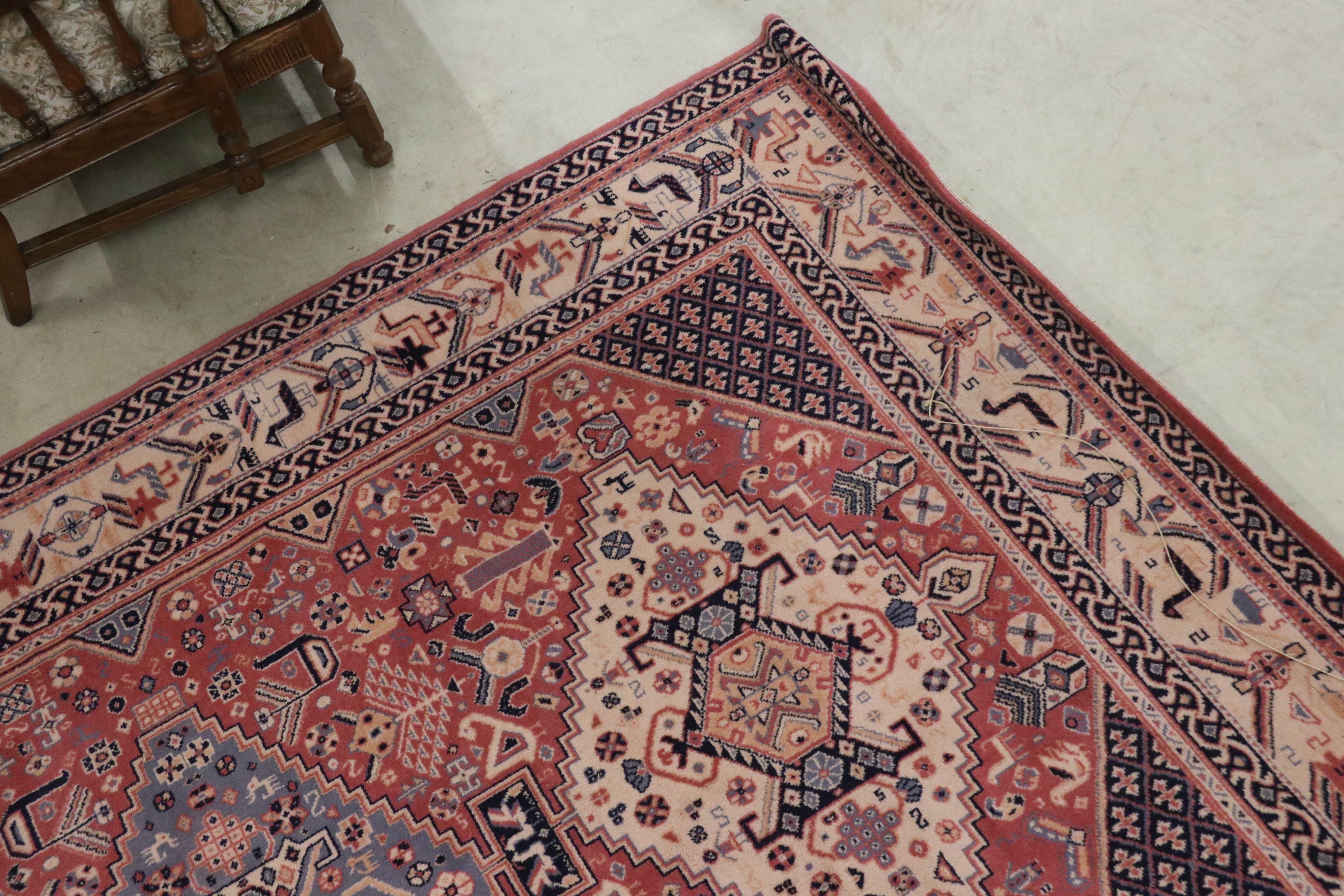 Tapisift Sirius Wool Pink Ground Rug, 200cm x 290cm - Image 3 of 6