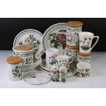 Collection of Portmeirion ' Botanic Garden ' ceramics to include a dinner plate, 3 x soup bowls, a