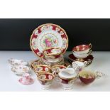 Collection of mixed ceramics to include Royal Albert ' Lady Hamilton ' pattern tea ware (3