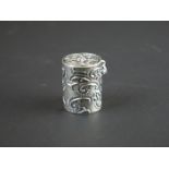 Silver thimble case