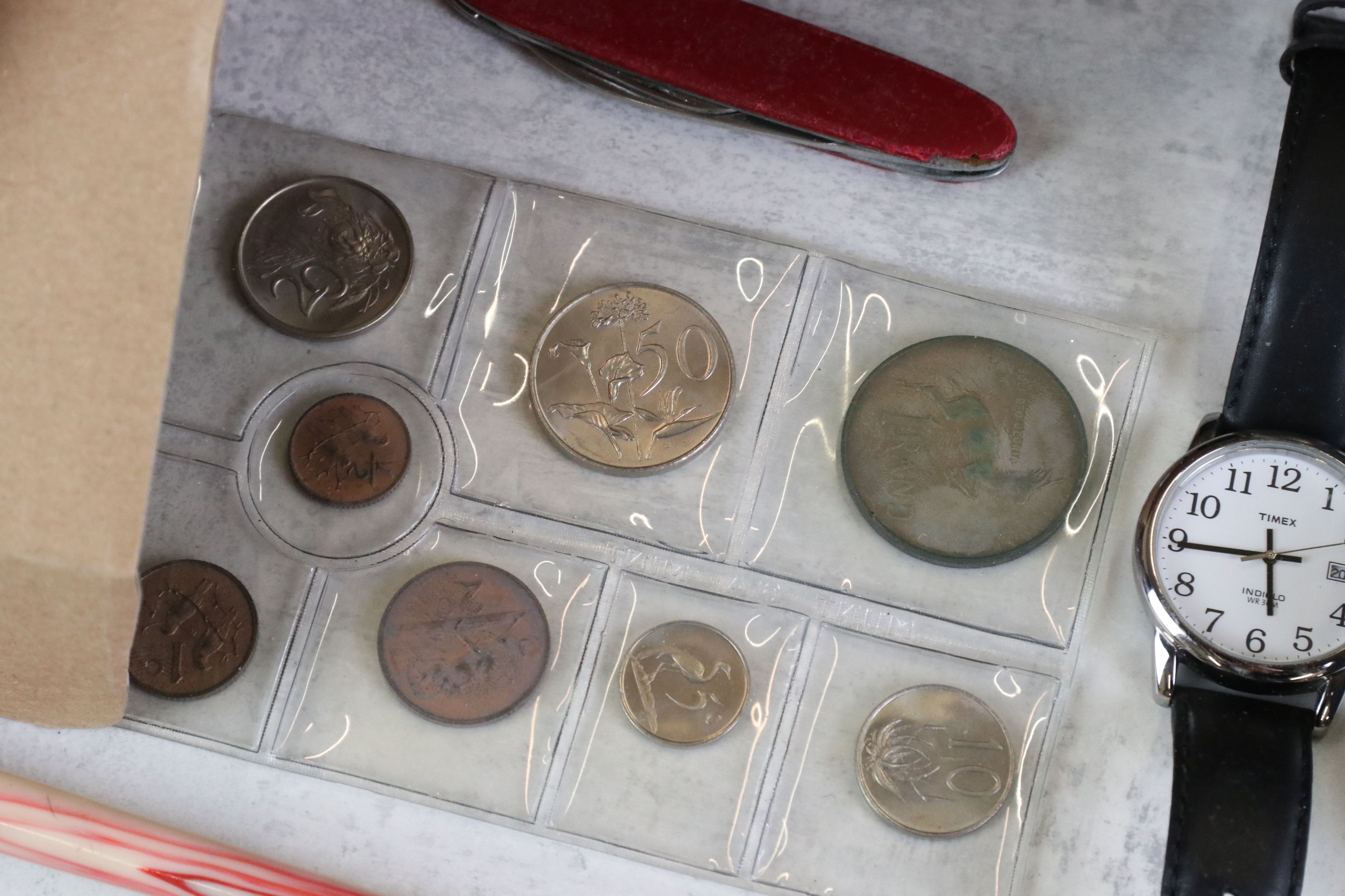 A small group of mixed collectables to include coins, wristwatches, stamps, ornaments ...etc.. - Image 2 of 7