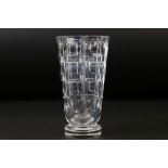 Orrefors glass vase, signed and numbered GO395-211, height approx. 19.5cm