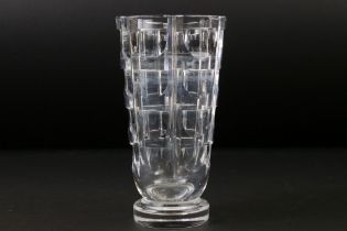 Orrefors glass vase, signed and numbered GO395-211, height approx. 19.5cm