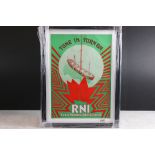 Music Memorabilia - Tune In Turn On promotional poster for Radio Nordsee International (RNI /