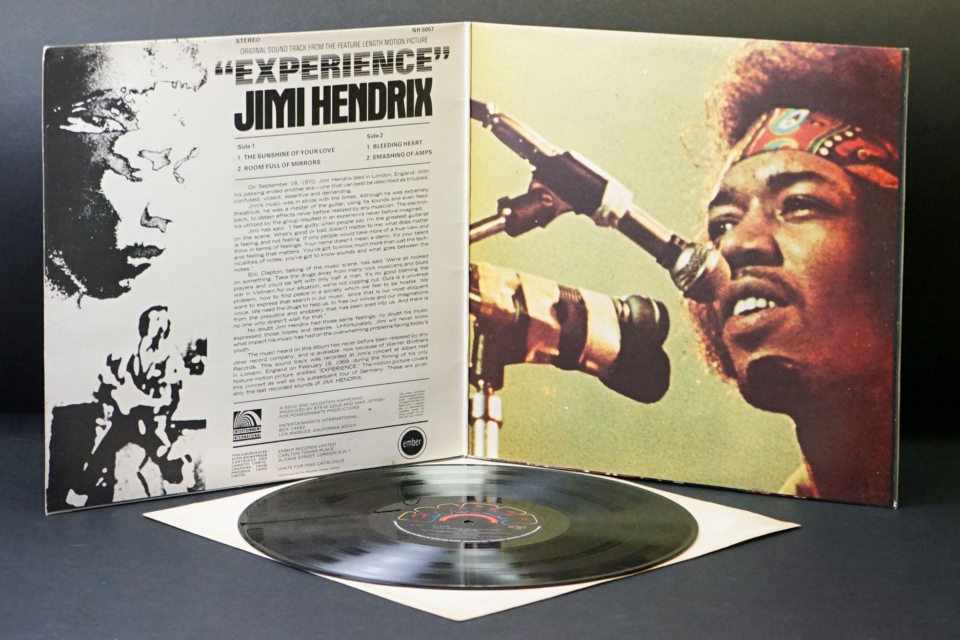 Vinyl - 7 Jimi Hendrix LPs to include Rainbow Bridge (soundtrack), Smash Hits, Isle Of Wight, Band - Image 18 of 21