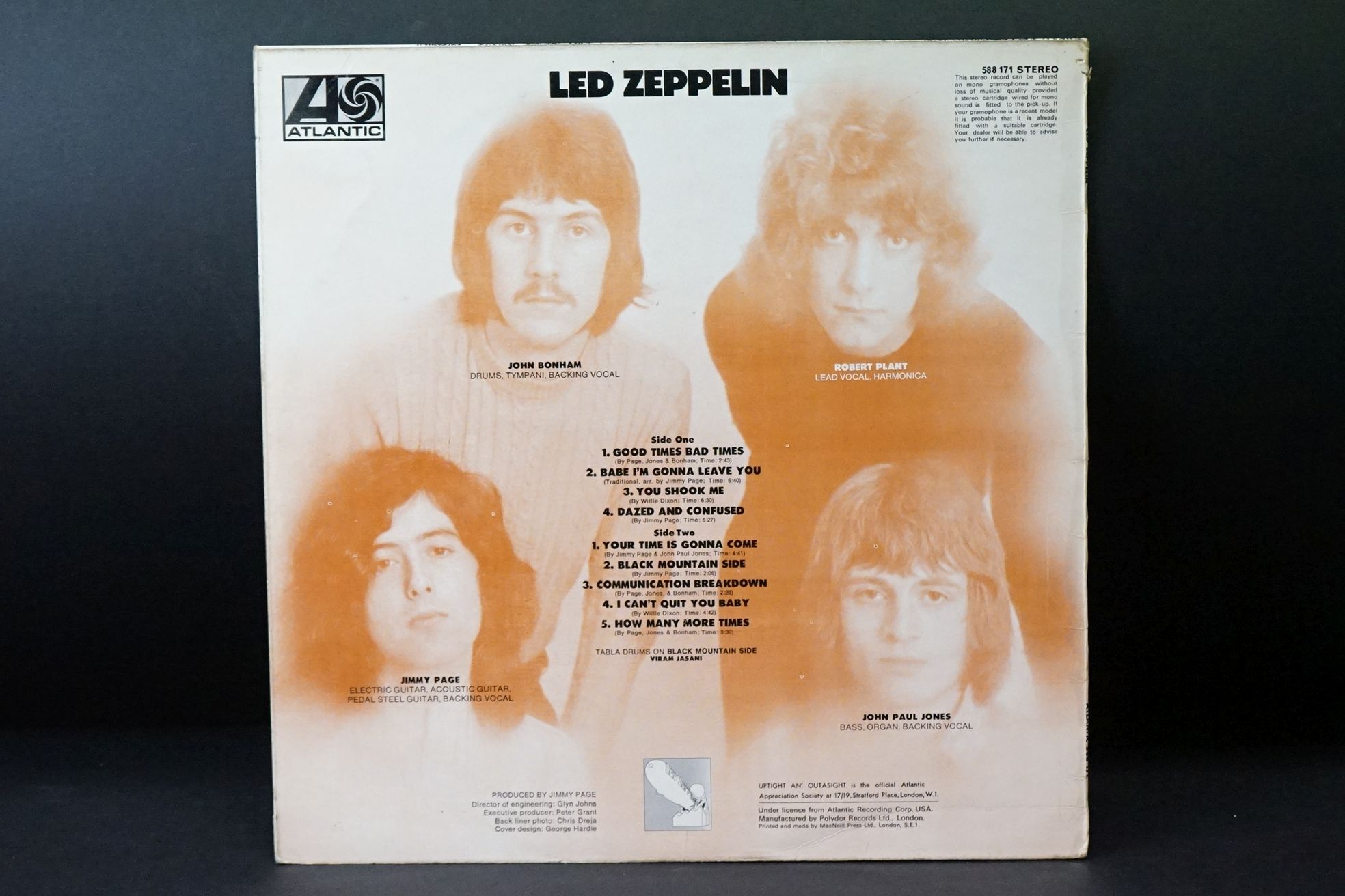 Vinyl - 3 Led Zeppelin LPs to include One (588171) Warner Bros / Arts / Jewel Music publishing - Image 4 of 14