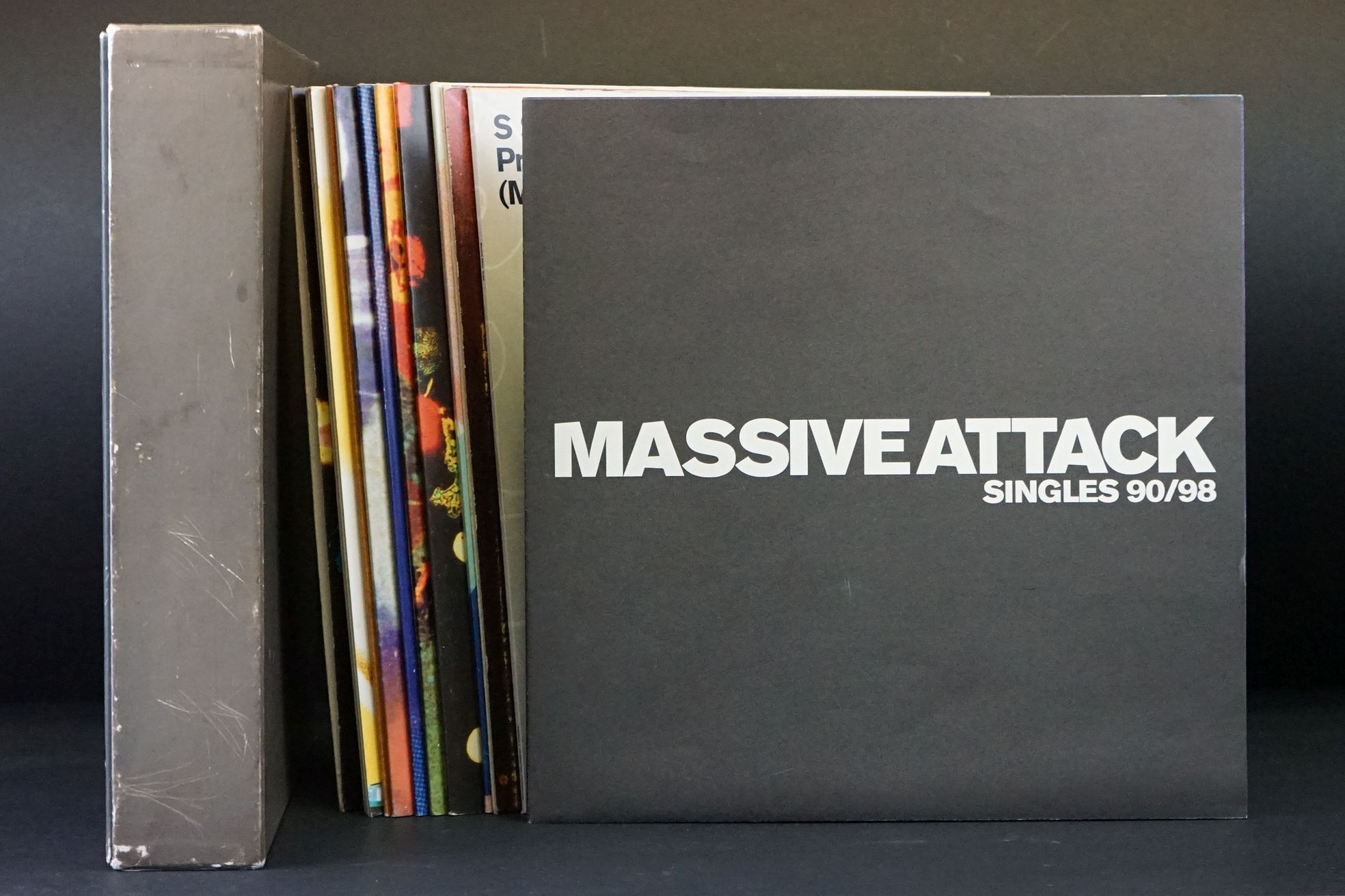 Vinyl - Massive Attack Singles 90/98 Box Set (Virgin – MASBOX) with 11 discs on heavyweight vinyl,