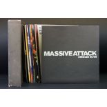 Vinyl - Massive Attack Singles 90/98 Box Set (Virgin – MASBOX) with 11 discs on heavyweight vinyl,