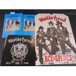 Memorabilia - 2 Motorhead Ace Up Your Sleeve Oct/Nov 1980 tour programmes, one signed, 1 x 30th