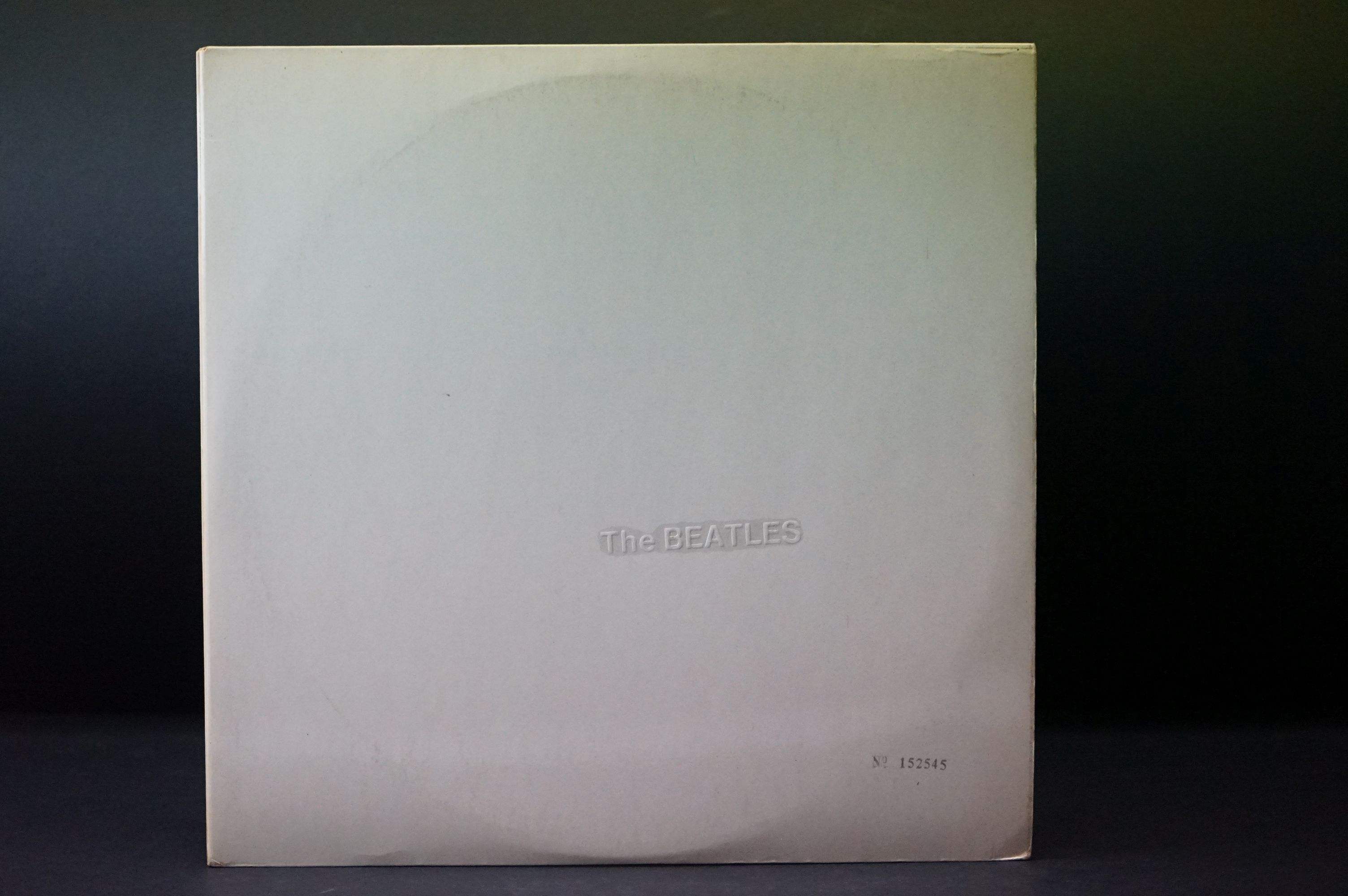 Vinyl - The Beatles White Album LP No.152545 side loader, white inners, 4 photos, poster. Sleeve