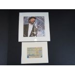 Memorabilia - Autographs - Diana Ross Amex card receipt card expiration date shown as July 1990, and