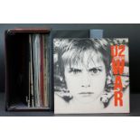 Vinyl - 14 U2 LPs and 2 12" singles spanning their career and including some duplication. Vg