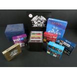 CDs - Nine Queen Box Sets to include The Crown Jewels, 40 Years of Queen, 40 (complete with 15 CDs