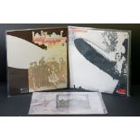 Vinyl - 3 Led Zeppelin LPs to include One (588171) Warner Bros / Arts / Jewel Music publishing