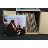Vinyl - Over 70 Oscar Peterson jazz LPs including many rarities and early pressings. Condition Vg+