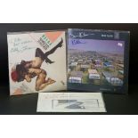 Vinyl & Autographs - Three signed LPs to include Pink Floyd A Momentary Lapse Of Reason signed to