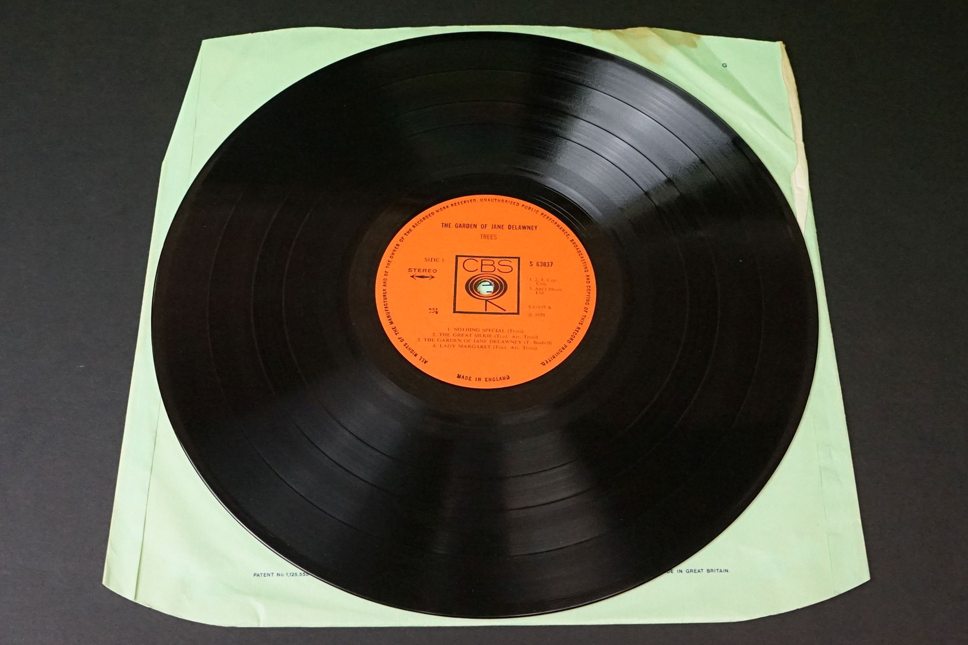 Vinyl - Trees The Garden Of Jane Delawney on CBS 63837 Stereo. Sleeve & Vinyl Vg+ - Image 2 of 6