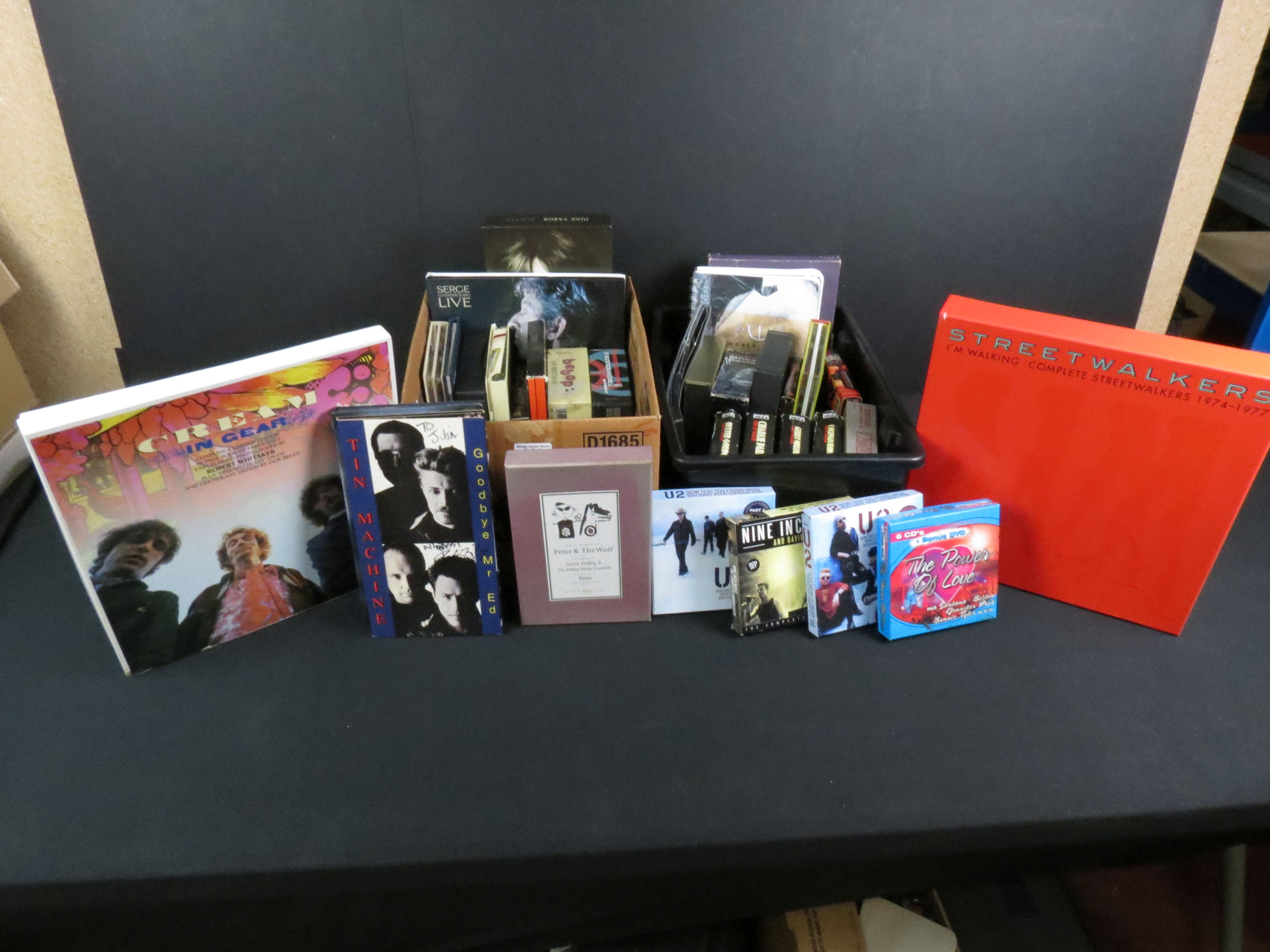 CDs - Around 33 Box Sets spanning the genres with good Jazz interest, include REM, U2, Miles