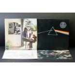 Vinyl - 4 Pink Floyd LPs to include Dark Side Of The Moon (one side opens, stickered sleeve, 2