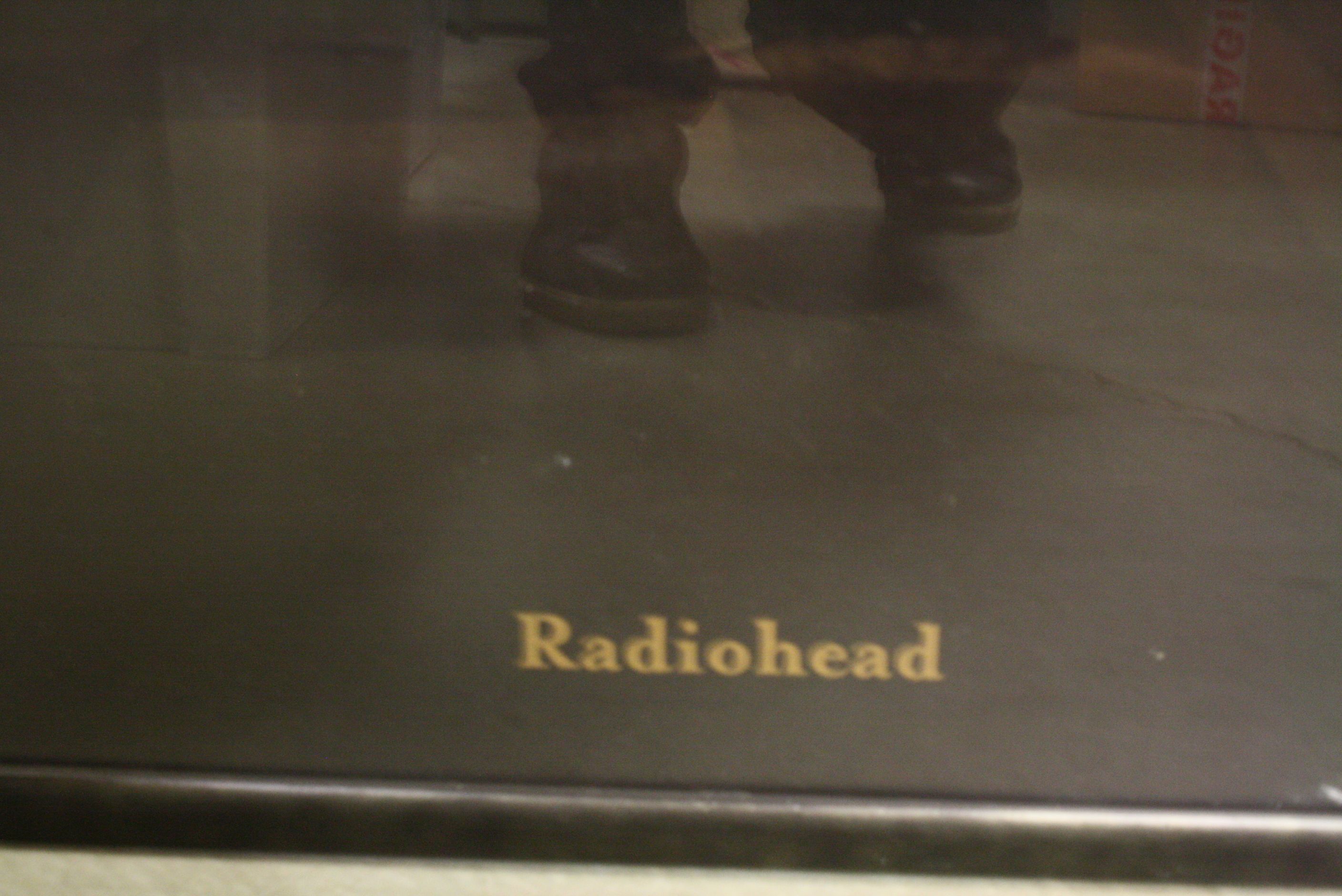 Memorabilia - Two framed and glazed Radiohead posters - one band shot and one to promote the release - Image 4 of 6