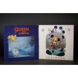Vinyl - 2 Queen LPs to include Innuendo PCSD 115 sleeve Vg+ vinyl Ex, and Live At Wembley 86 PCSP
