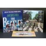 Vinyl - 3 Beatles LPs to include Abbey Road stereo remaster on 180gm vinyl in NM condition, Live