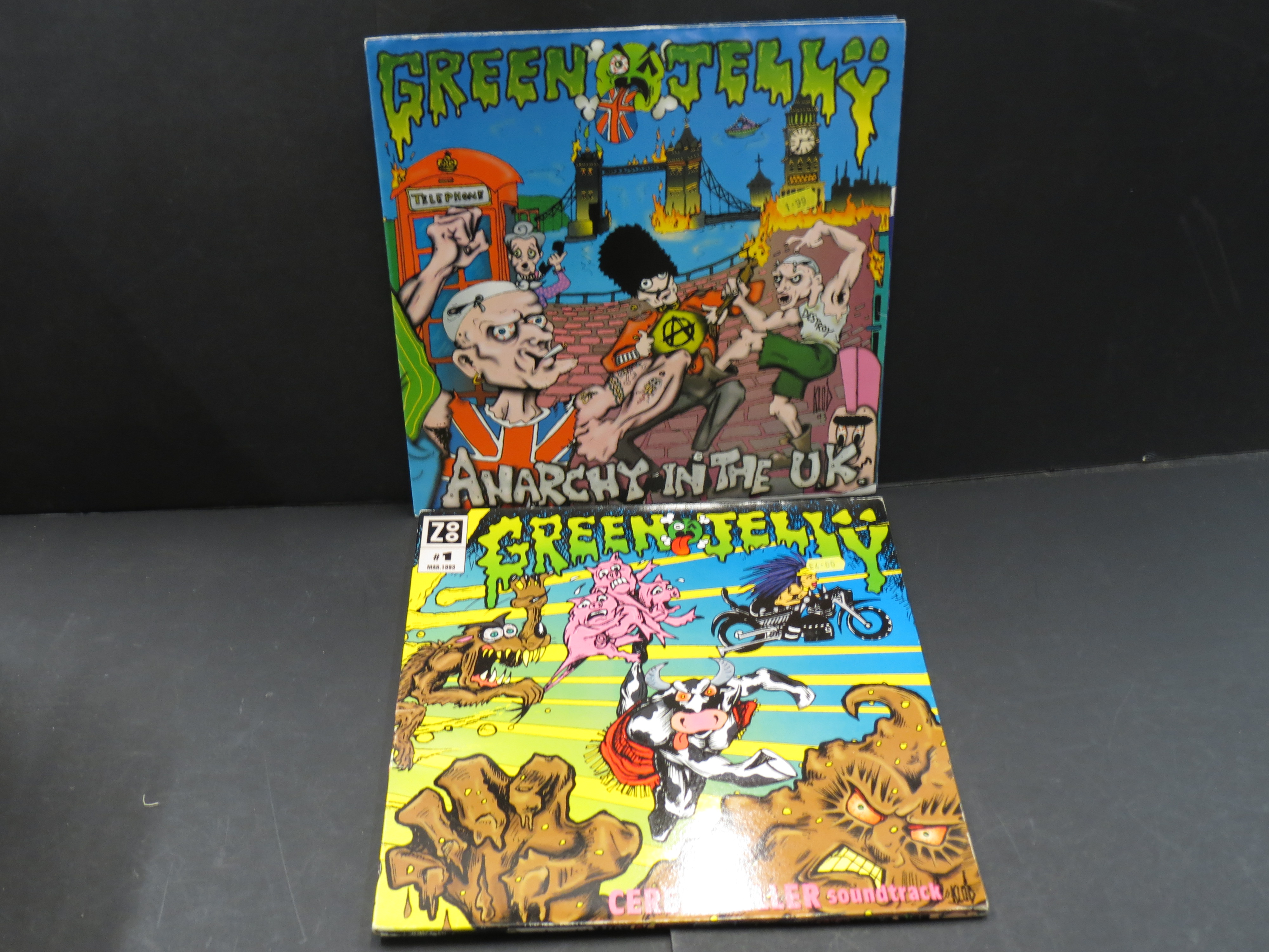 Vinyl - Green Jelly 1 LP and 1 12" single to include Cereal Killer Soundtrack (Zoo 7244511038 1) and