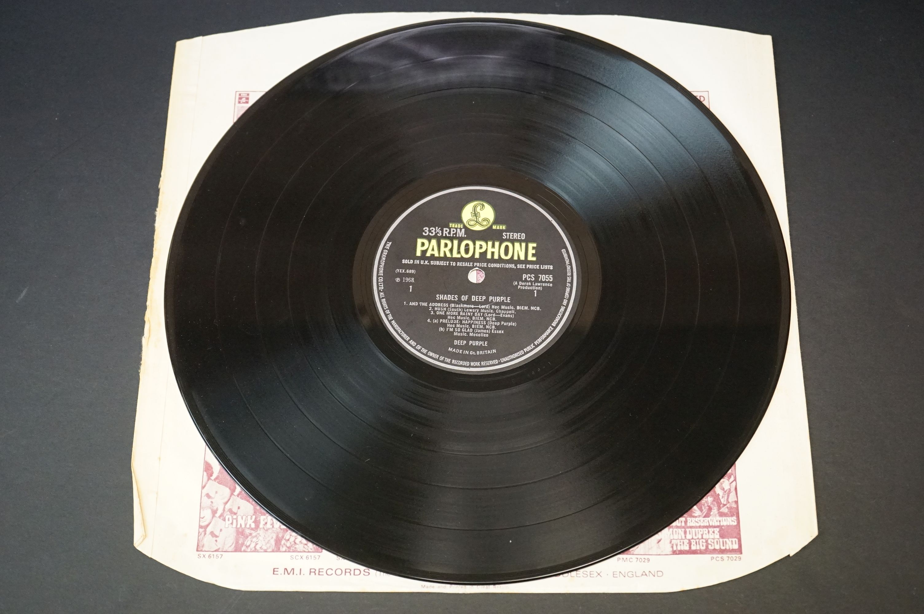 Vinyl - Deep Purple - Shades Of Deep Purple (1968 UK 1st stereo pressing, yellow Parlophone - Image 2 of 6