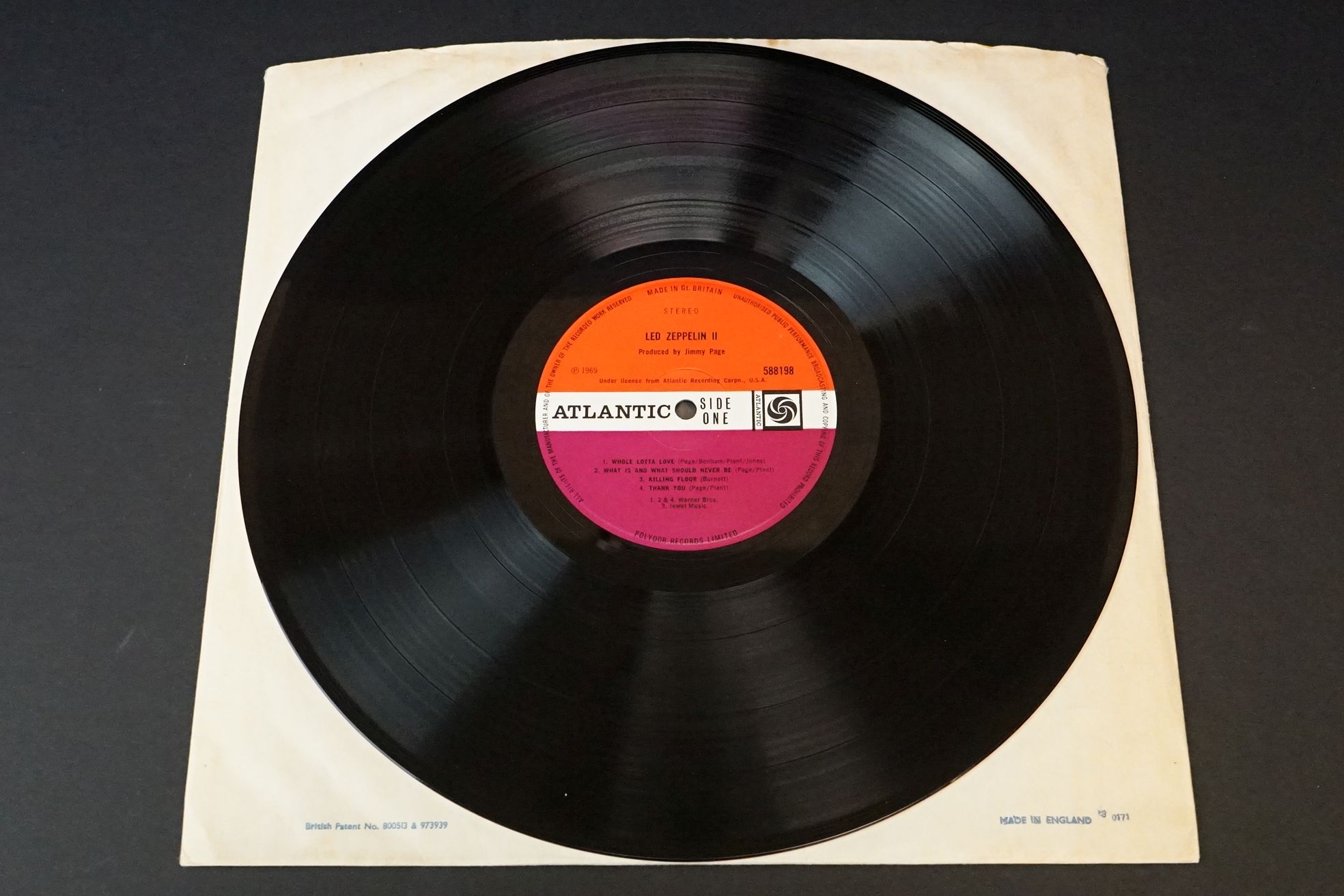 Vinyl - 3 Led Zeppelin LPs to include One (588171) Warner Bros / Arts / Jewel Music publishing - Image 7 of 14