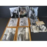 Memorabilia - Approx 40 photographs of stage, film, tv artists/series including some signed examples