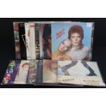 Vinyl - 16 David Bowie LPs spanning his career to include Ziggy Stardust, Pinups, Space Oddity,