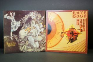 Vinyl - 2 Kate Bush LPs to include The Kick Inside (EMC 3223) and Never For Ever (EMA 794) sleeves &