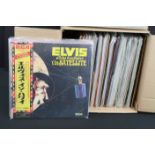 Vinyl - Approx 70 Elvis Presley LPs spanning his career including Japanese pressings, early