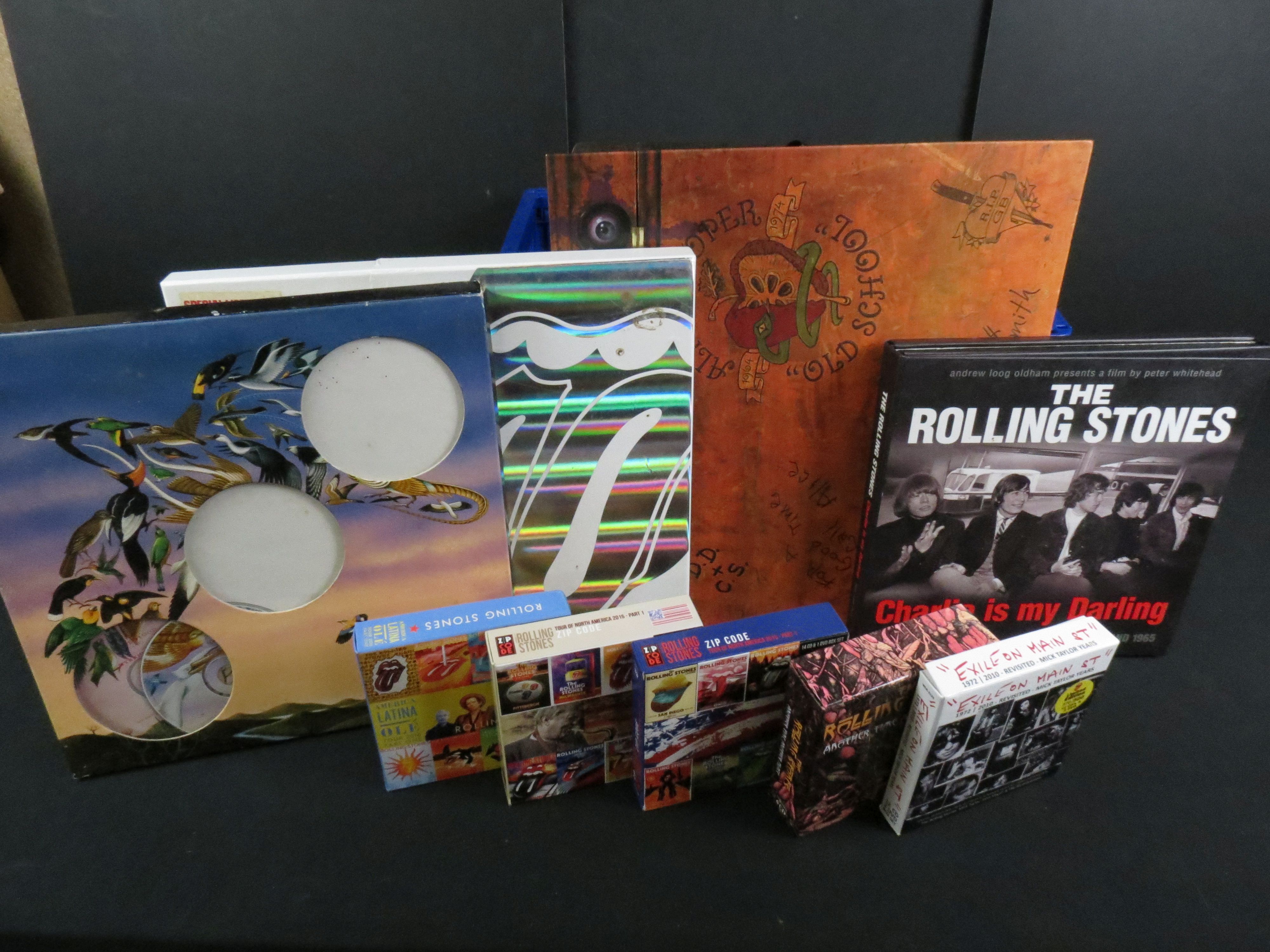 CDs / DVDs - Seven Rolling Stones Box Sets to include Forty Licks (box wear), ExileOn Main Street