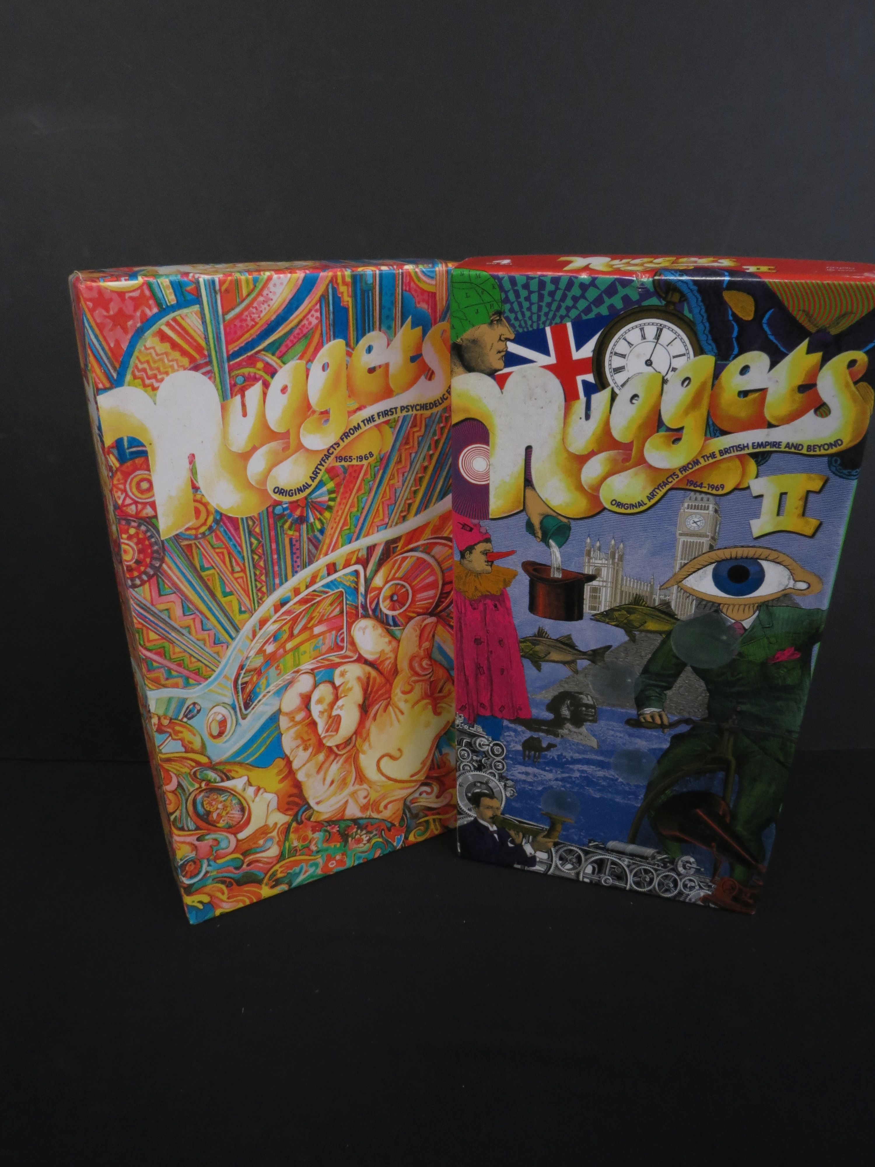 CDs - Two Nuggets CD Box Sets to include 1965-1968 & ii 1964-1969, some box marks but vg overall