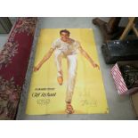 Memorabilia / Autograph - Cliff Richard poster signed 'Sincerely, Cliff Richard'. A Reveille