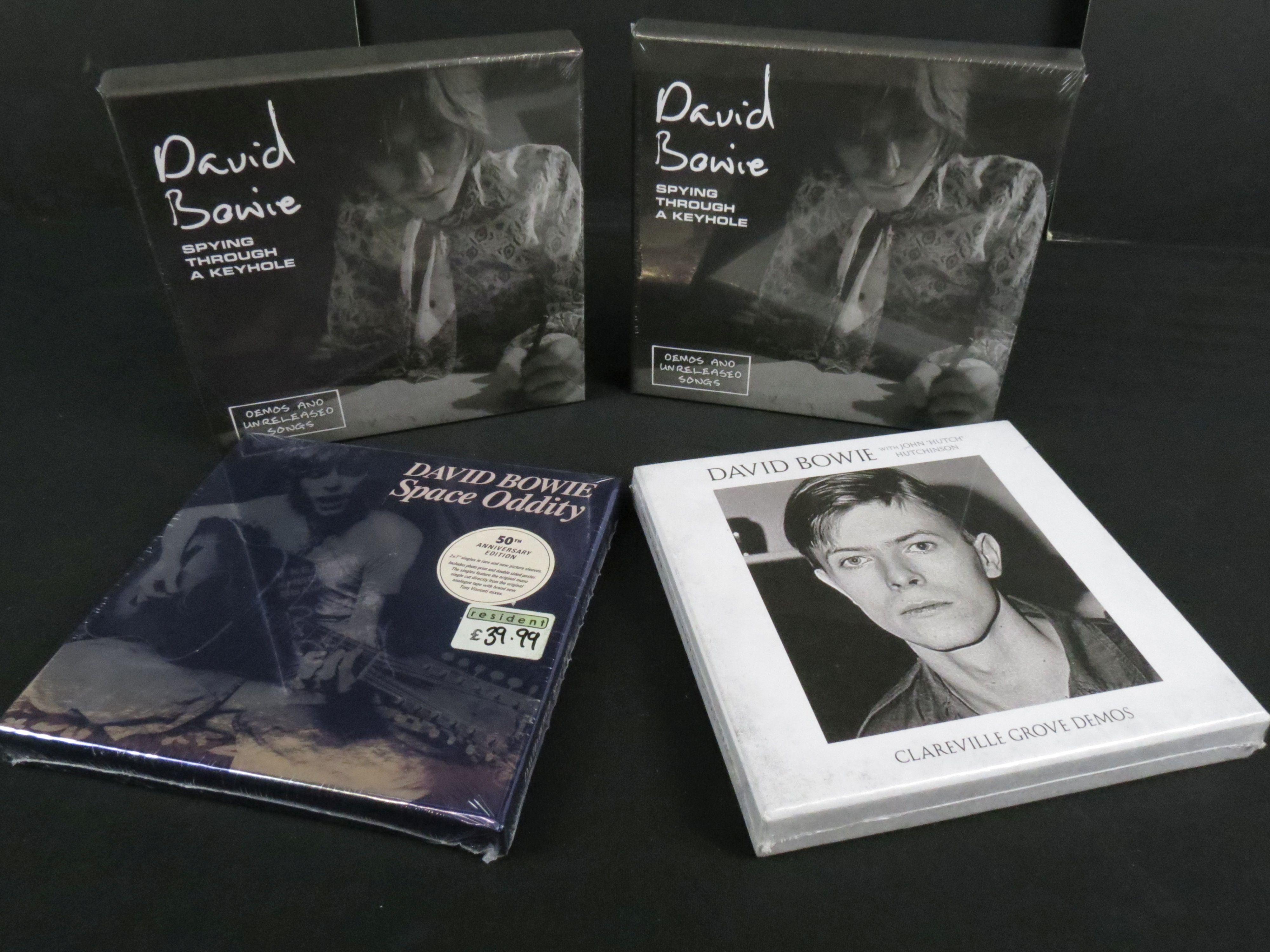 Vinyl - Four sealed David Bowie 7" single box sets to include 2 x Spying Through a Keyhole,