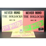 Vinyl - 3 Copies of Sex Pistols Never Mind... to include 2007 30th anniversary reissue, has 2cm loss